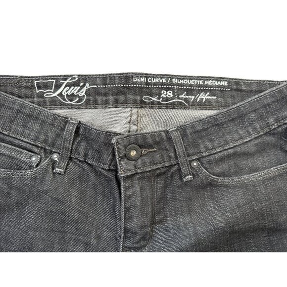 LEVI'S San Francisco Demi Curve‎ Skinny Black label Jeans Women's Size 28 X 30 - Picture 5 of 10